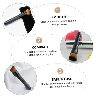High-Density Hair Makeup Brush Blending Brush for Foundation Powder Cosmetics Soft Sturdy No Shedding